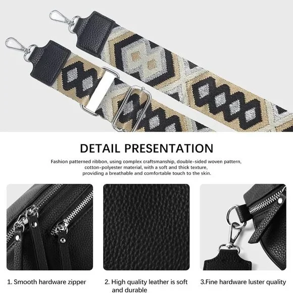 Stylish Leather Fanny Pack Small Sling Bag - Versatile 9.8'' Accessory - Picture 4 of 6